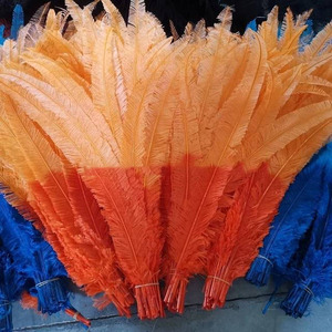 Plumas de Avestruz <span class=keywords><strong>Nandu</strong></span> Teñidas (25-60 cm) Lavadas y Esterilizadas para Decoración de Fiestas, Adornos para el Hogar/Bodas, Sombreros Florales y Accesorios de Sombrerería - Product Image 2