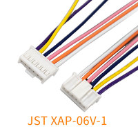 Konektor JST XAP SXA 4P 6 Pin Kustom Pria ke Wanita dengan Kabel UL1007 20AWG