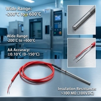 Sonde de mesure de très basse température PROG-SR101-1 PT100 PT1000 en acier inoxydable pour la réfrigération et la lyophilisation