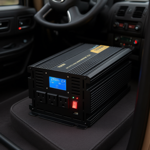 Inversor de Onda Sinusoidal Modificada de 2500W, 12V DC a 120V AC, con Pantalla LCD, para Camiones y Embarcaciones - Product Image 2