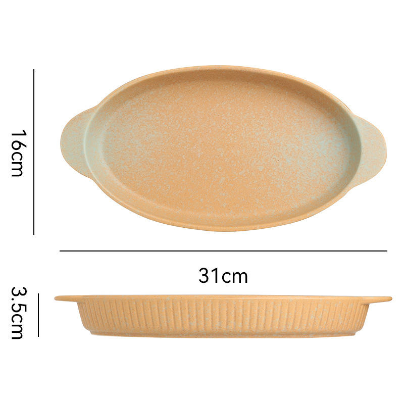 12inch Double Ear Oval Plate