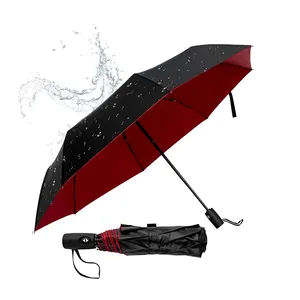 草帽紧凑型旅行3折叠伞带标志最便宜的伞自动防雨伞