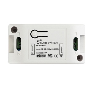 مفتاح تحكم عن بعد لاسلكي MHz V قناة واحدة 10A لوحة تحكم في التتابع تركيبات إضاءة - Product Image 1