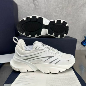 Chaussures de luxe de haute qualité, nouvelles chaussures de créateur de luxe, chaussures décontractées en cuir noir et blanc pour hommes, CD B44, prix de gros - Product Image 2