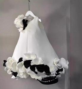 Nouvelle robe <span class=keywords><strong>pour</strong></span> enfants en 3D, robe à fleurs tridimensionnelle, jolie petite fille, style veste, tube droit, robe de princesse douce - Product Image 3