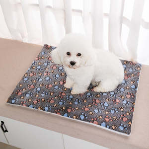 Luxus wasch bares faltbares Plüsch-Hunde bett Beruhigende kühlende Haustier-Sofa matte mit Korallenvlies-Watte <span class=keywords><strong>pad</strong></span> für Katzen hund Bequemer Schlaf - Product Image 2