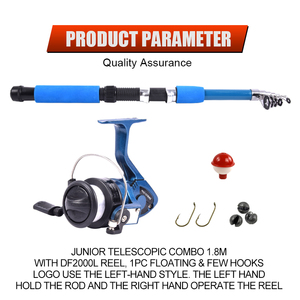 Ensemble canne à <span class=keywords><strong>pêche</strong></span> et moulinet pour la <span class=keywords><strong>pêche</strong></span> en mer, canne à <span class=keywords><strong>pêche</strong></span> télescopique en fibre de verre, ensemble canne à <span class=keywords><strong>pêche</strong></span> spinning et moulinet avec accessoires de <span class=keywords><strong>pêche</strong></span> - Product Image 1