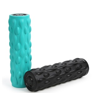 Masajeador de rodillo de espuma vibratoria de PU duradero recargable 2 en 1 con 5 intensidades para recuperación deportiva de Fitness con bolsa de transporte - Product Image 2