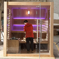 Ruang Sauna Terapi Garam Halo, Kubah Sauna Inframerah, Ruang Sauna Kubah Inframerah, Ruang Uap, Terapi Cahaya Merah Spruce, Uap Kering Wasmo