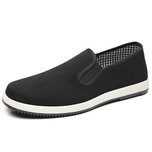 Vente directe usine 2021 <span class=keywords><strong>Chaussures</strong></span> noires décontractées et sportives respirantes et résistantes à l'usure, avec tige <span class=keywords><strong>en</strong></span> <span class=keywords><strong>toile</strong></span> et semelle extérieure <span class=keywords><strong>en</strong></span> PVC moulée par injection - Product Image 4