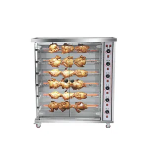 Electric gas heating type Vertical Rotary for Chicken Roasting Duck Oven