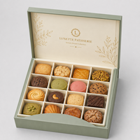 Maßgefertigte Luxus-Keksdose Starre Papier-Geschenkverpackung mit Logo für Gourmet-Kekse Schokolade Lebensmittel-Geschenkset