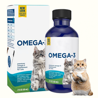 Huile de poisson Oméga-3 pure et naturelle 60 ml pour chiens et chats – Complément liquide pour la santé des articulations, de la peau, du pelage et du système immunitaire (EPA, DHA) – Marque privée