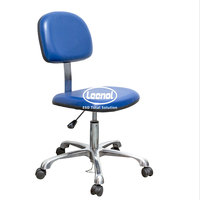 Chaise pivotante antistatique Leenol ESD en cuir PU, siège en PU réglable pour salle blanche SMT, laboratoire électronique, atelier