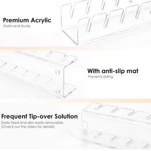 Soporte acrílico para sombrero, organizador de exhibición de gorra de béisbol sin instalar, paquete de 2, capacidad para 14 gorras transparentes para armario, dormitorio, tocador, almacenamiento de alimentos - Product Image 5