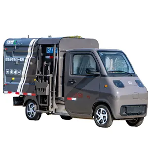 JAC Pure Electric Closed Barrel Garbage Truck for Sale New Energy Vehicle Used for Transportation of Garbage Cans