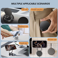 Nouveau support de téléphone portable magnétique pliable à rotation 360° pour voiture, avec ventouse, support de bureau et fixation pour voiture – Tendance 2026