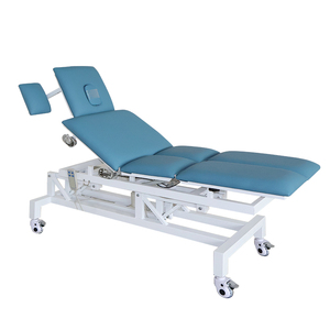 Lit de massage <span class=keywords><strong>électrique</strong></span> à 2 moteurs, vente chaude, réglable multi-angles, pour l'<span class=keywords><strong>ostéopathie</strong></span> et l'acupuncture, traitement de la physiothérapie spinale - Product Image 1