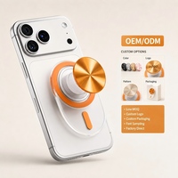 Support de téléphone magnétique personnalisé, pliable, avec disque métallique, aimant puissant, support de smartphone réglable, logo OEM, cadeaux en gros