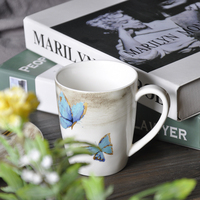 Vaisselle de luxe en céramique, porcelaine avec motif papillon, service de vaisselle d'hôtel pour restaurants