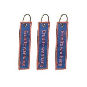 Patch in Tessuto di Poliestere Ricamato con <span class=keywords><strong>Motto</strong></span> Ispirazionale e Caratteri Cinesi per Portachiavi, Borracce, Etichette Bagaglio, Studenti - Product Image 1