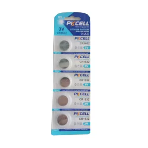 PKCELL — boutons en lithium de marque pièces de monnaie, cr1632 cr2032, batterie de montre, en stock, nouveau