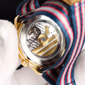 Montre de luxe pour homme 2025, 42 mm, cadran en cristal saphir, résistance à l'eau 3 ATM, boîtier en alliage, bracelet en acier inoxydable 22 mm, cuir - Product Image 5