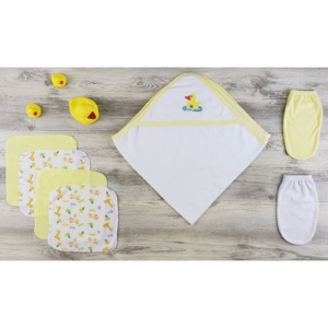 Set di asciugamani con cappuccio e guanti da bagno Bambini TD per lavare vestiti e fare il bagno - Product Image 1