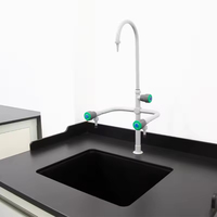 Tables de travail réglables en résine époxy blanches pour laboratoire, tables d'instruments informatiques avec alimentation pour hôpitaux et écoles