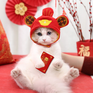 ที่คาดผมรูปสัตว์น่ารัก ทำจากผ้าสักหลาด สำหรับฤดูหนาว ใช้เป็นเครื่องประดับแต่งกายสุนัขและแมว ช่วยเปลี่ยนลุคสัตว์เลี้ยง - Product Image 3