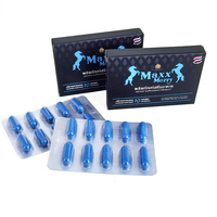 Complément énergétique de marque propre, capsules bleues, extrait biologique de ginseng et de maca, capsules pour hommes