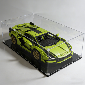 Stylish Eco-Friendly Acrylic <b>Display</b> <b>Case</b> with Black Base for Model Car Collection Pre-Assembled - Product Image 1