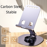 Support de tablette pliable réglable portable à rotation 360 degrés en acier au carbone bon marché de qualité supérieure pour téléphone et tablette
