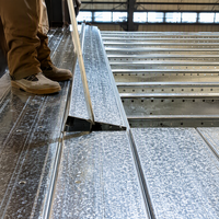 Plancher en acier composite |   Panneau de terrasse Dry-Lay sans béton requis pour les projets de construction de plateformes de stockage en loft
