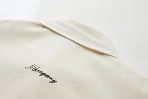 เสื้อคาร์ดิแกนแขนสั้นลายสัตว์ปักลาย STARLIGHT สำหรับฤดูร้อน น้ำหนัก 300 กรัม ผ้ากันยับ สไตล์ลำลอง ทรงหลวมสำหรับผู้ชาย - Product Image 4
