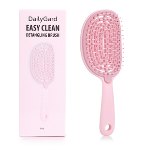 Cepillo para el Cabello de Alta Calidad con Logotipo Personalizado, Cepillo de Cerdas para Mujer, Herramienta de Desenredado Curva de Lujo, Autolimpiante, para el Cuidado del Cabello - Product Image 5