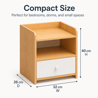 Table de chevet moderne et simple pour la maison, avec rangement sécurisé, petite table d'appoint pour chambre à coucher, armoire de chevet