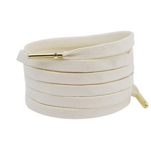 Cordones de Algodón Encerado Planos de 0.8cm, Color Sólido, Diseño Minimalista, Cordones Planos Encerados Premium para Zapatillas Blancas y Zapatos de Lona - Product Image 5