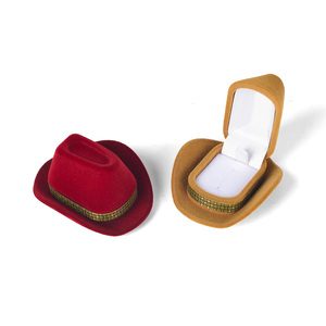 Boîte Cadeau Chapeau de Cowboy en Bois pour Rangement de Bijoux, Colliers et Ornements - Product Image 5