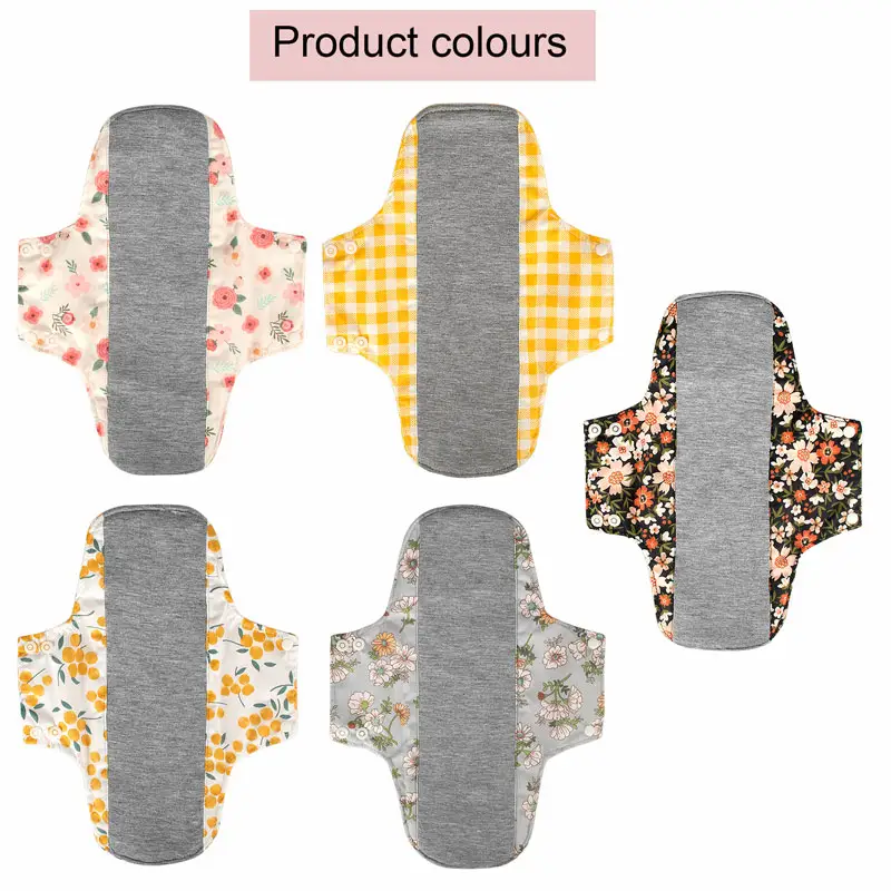 Новые Моющиеся Прокладки для трусиков с защитой от скольжения 22,28 см, тканевые менструальные прокладки, дышащие графеновые женские прокладки, гигиенические прокладки для женщин, многоразовые