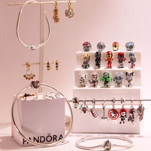 Collection de la série <span class=keywords><strong>Marvel</strong></span> : Pendentif signet Réacteur en tungstène argenté avec zircon, thème Spider-Man <span class=keywords><strong>Marvel</strong></span>, idéal pour un cadeau - Product Image 5