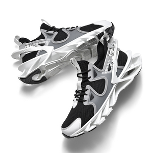 Zapatillas deportivas de lujo OEM 2026 para hombre, de cuero genuino con recortes, impermeables, transpirables, de punto, para correr y relajarse. - Product Image 6