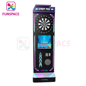 Funspace kapalı beceri spor Dart makinesi Arcade sikke işletilen ekran ile Dart oyun makinesi standı