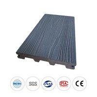 Revêtement de terrasse extérieur en composite bois-plastique co-extrudé de deuxième génération, de haute qualité, moderne, écologique, à clipser, multicolore