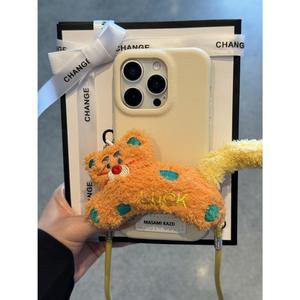 Cordón universal para teléfono con diseño creativo de animales de peluche, clip trasero, cadena para cuello y hombro, para exteriores, DIY Corazón - Product Image 4