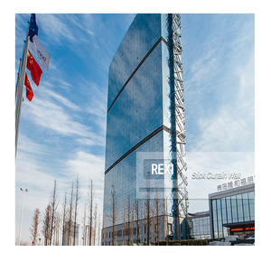 Tùy chỉnh kính nhôm mặt tiền trang trí bên ngoài ốp thanh giá rẻ Rèm tường phụ kiện để bán - Product Image 1