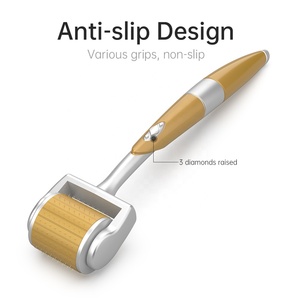 Derma Roller de Titanio Dorado 192 para Microagujas y Mesoterapia, 0.25mm 0.5mm 1mm, Sistema de <span class=keywords><strong>Dermaroller</strong></span>, Kit de <span class=keywords><strong>Dermaroller</strong></span> - Product Image 4