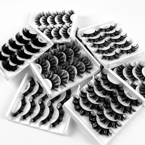 Low MOQ 10 Boxes Natural 8d Fur <b>Lashes</b> Wholesale 15-26mm for Russian Natural Black Super Fine Machine Made 0.07mm Thickness - Product Image 1