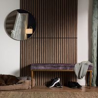 Panneaux muraux acoustiques à lattes de bois PET MDF Décoration intérieure moderne Panneau acoustique absorbant le son pour la suppression du bruit pour les hôtels