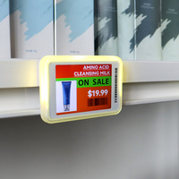Étiquette de prix électronique LCD couleur haute résolution 2,4 GHz, étiquette d'étagère animée, étiquettes de prix numériques pour la vente au détail, supermarché